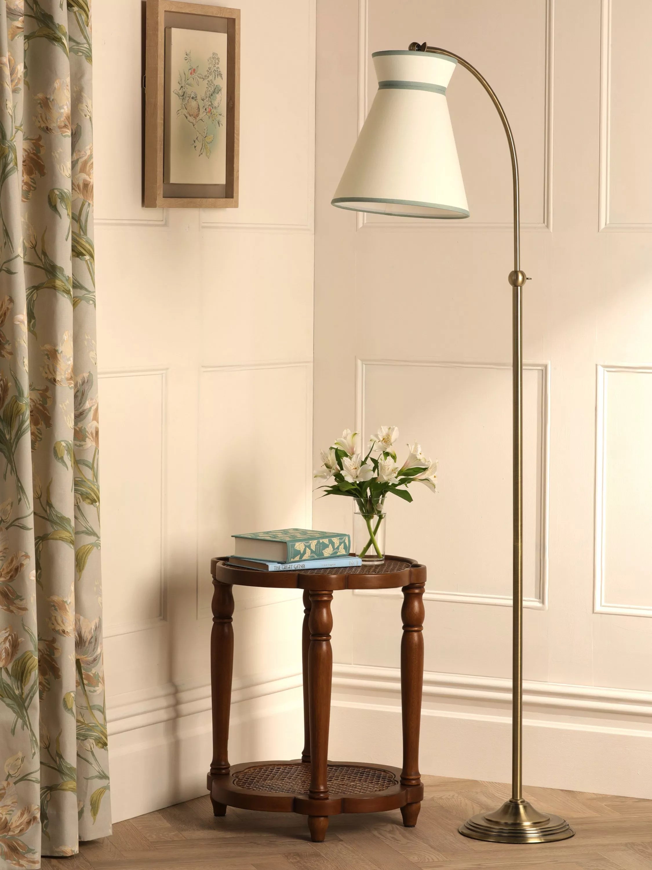 Laura Ashley floor lamp antique brass (British brand)
