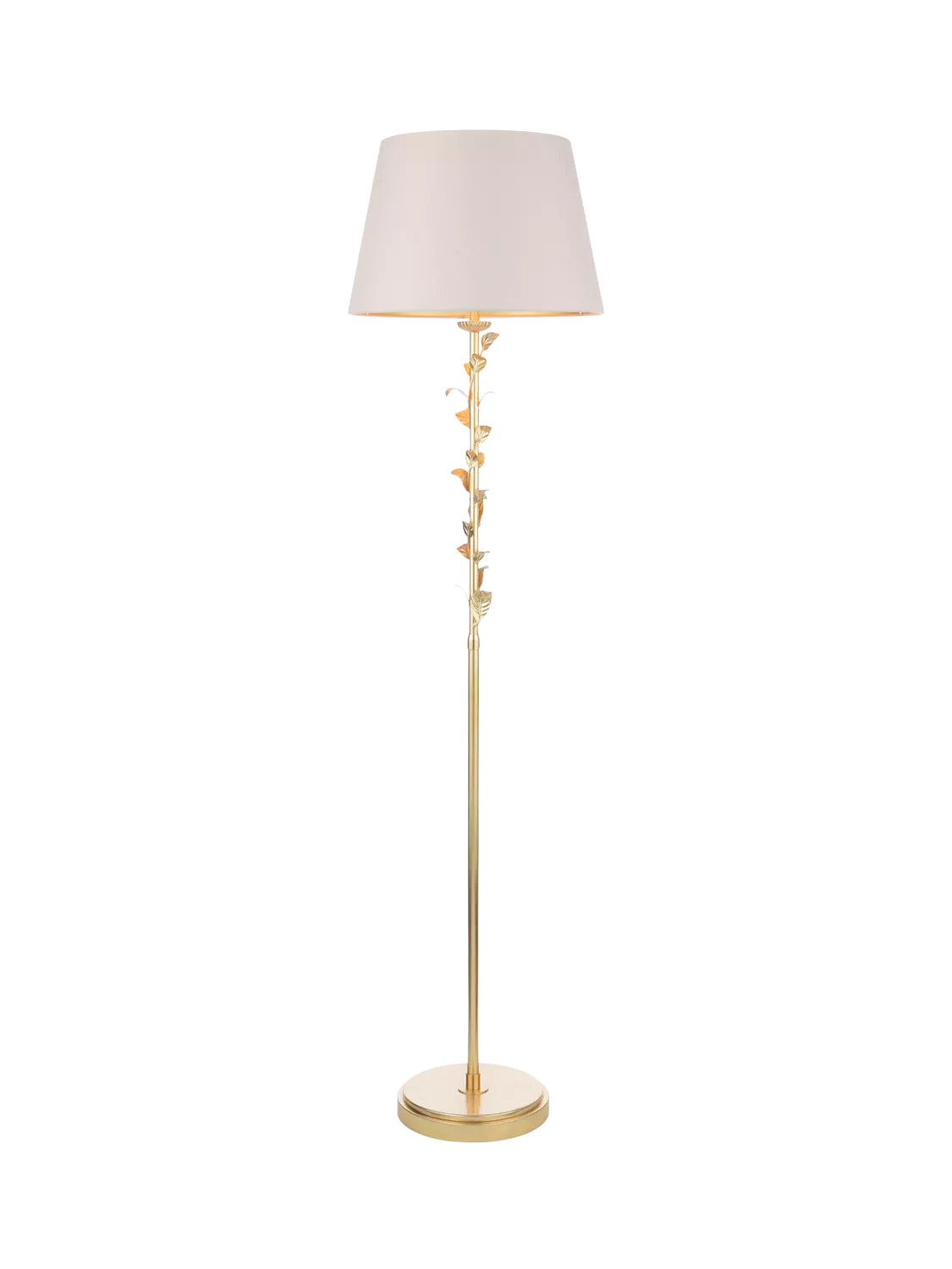 Laura Ashley Halton floor lamp in gold (British brand)