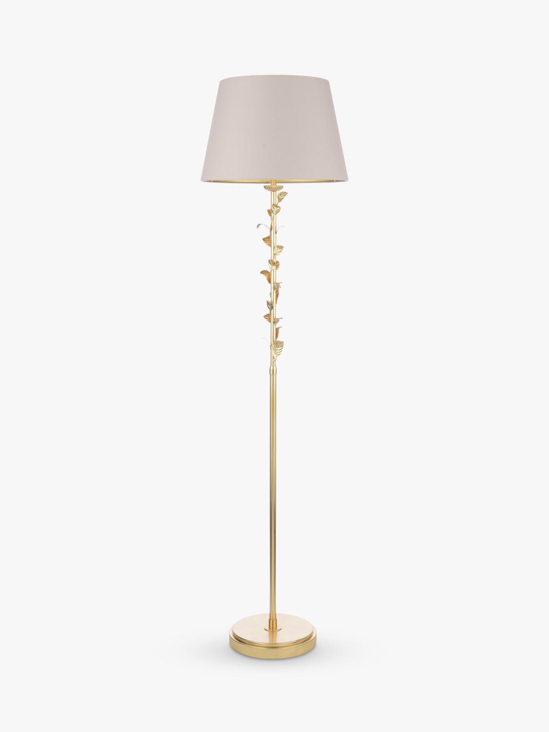 Laura Ashley Halton floor lamp in gold (British brand)