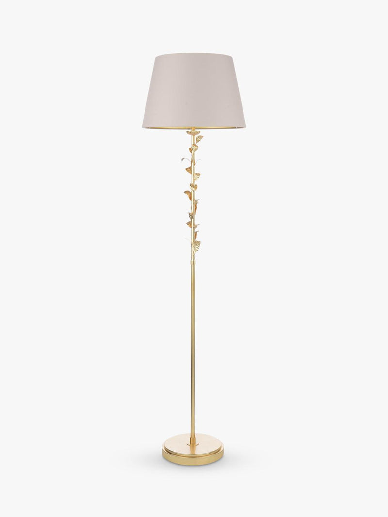Laura Ashley Halton floor lamp in gold (British brand)