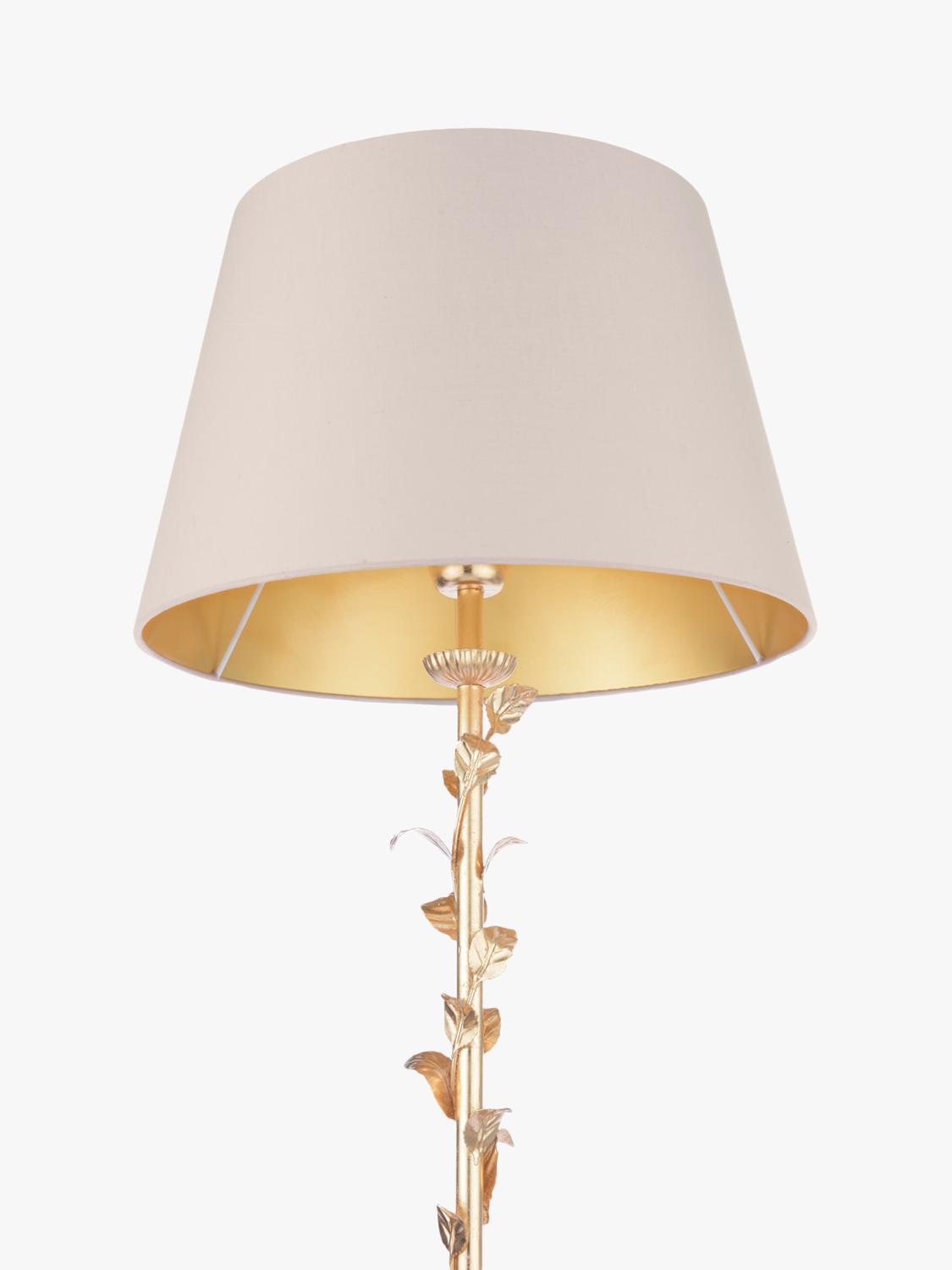Laura Ashley Halton floor lamp in gold (British brand)