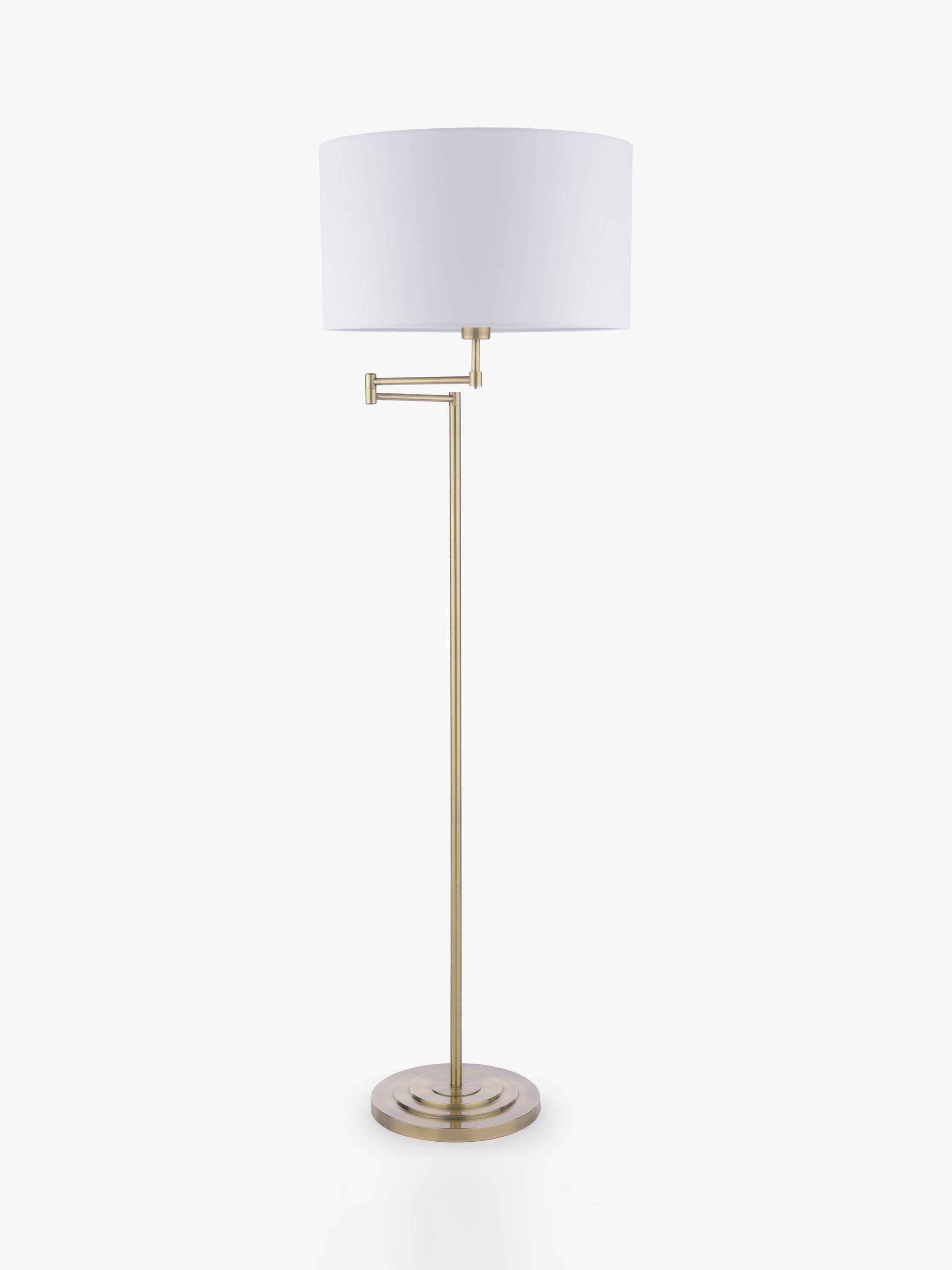 Laura Ashley Marlowe swing arm floor lamp, imported from the UK