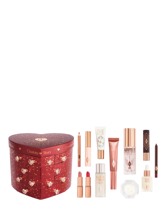 Charlotte Tilbury Charlotte's Beauty Treasure Chest Of Love 12 Door Beauty Advent Calendar