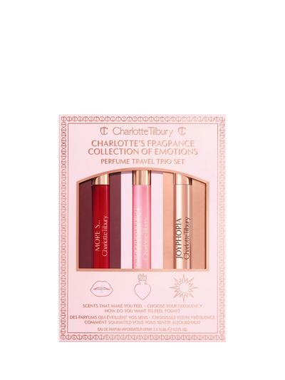 John Lewis Charlotte Tilbury Charlotte’s Fragrance Collection Of Emotions Perfume Travel Trio Fragrance Gift Set