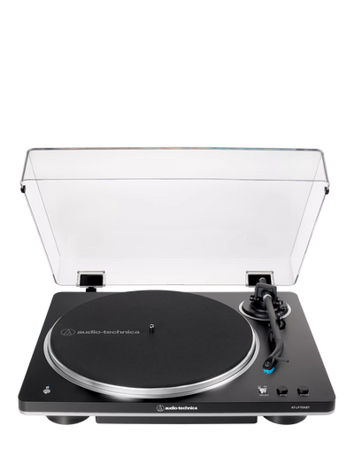 John Lewis Audio-Technica AT-LP70XBTBS Bluetooth Turntable, Black Silver- Buy online at McGrocer