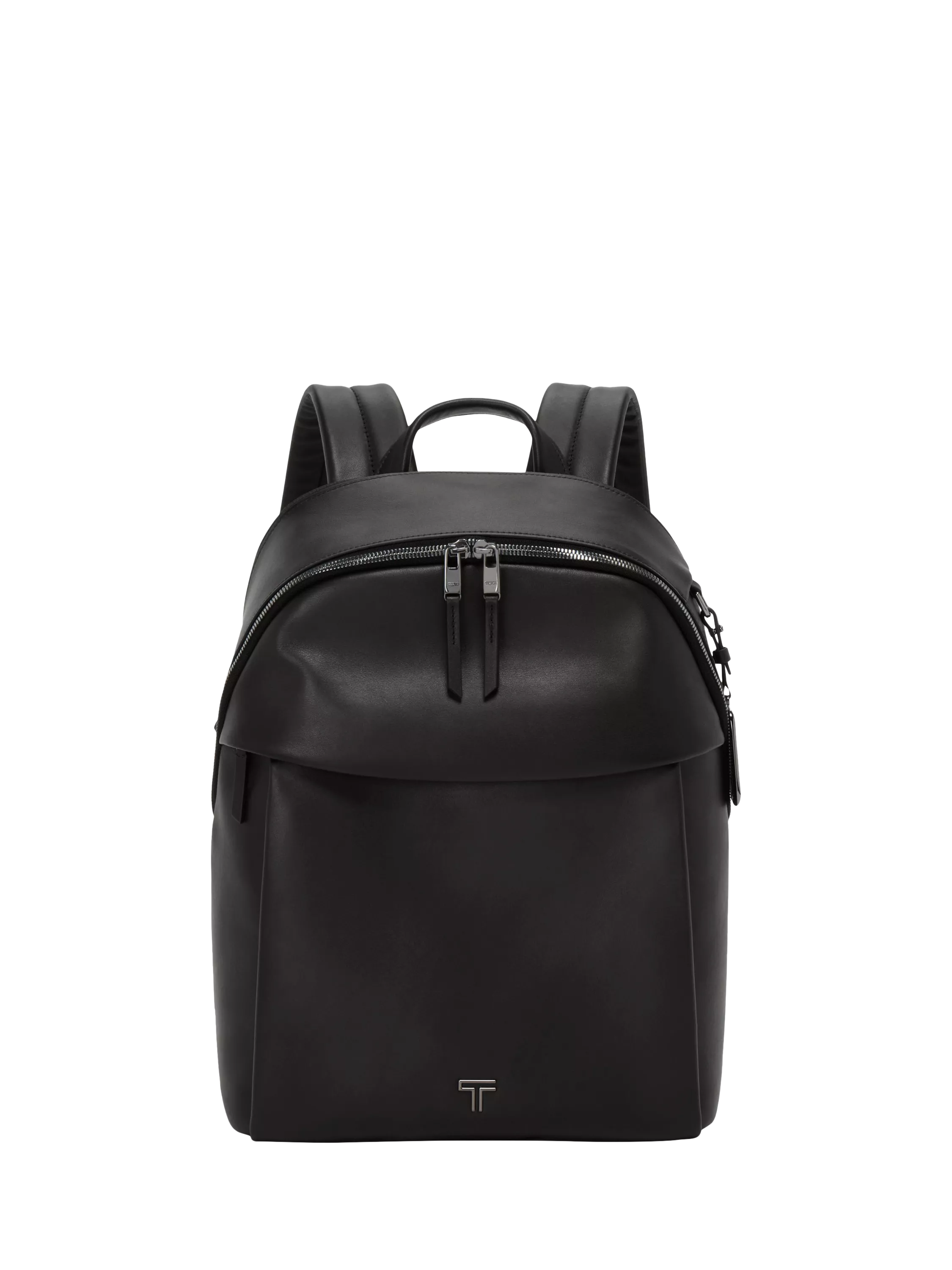 TUMI Voyageur Holland leather backpack black/gunmetal, UK version