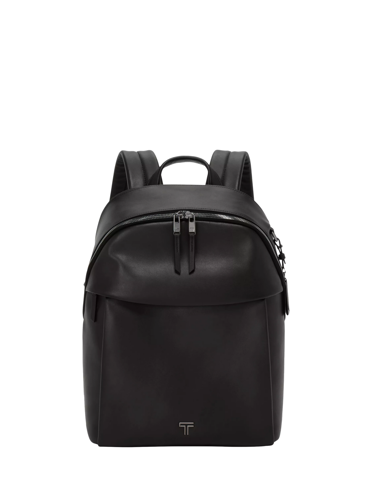 TUMI Voyageur Holland leather backpack black/gunmetal, UK version