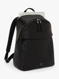 TUMI Voyageur Holland leather backpack black/gunmetal, UK version