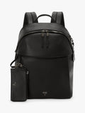 TUMI Voyageur Holland leather backpack black/gunmetal, UK version