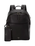 TUMI Voyageur Holland leather backpack black/gunmetal, UK version