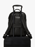 TUMI Voyageur Holland leather backpack black/gunmetal, UK version