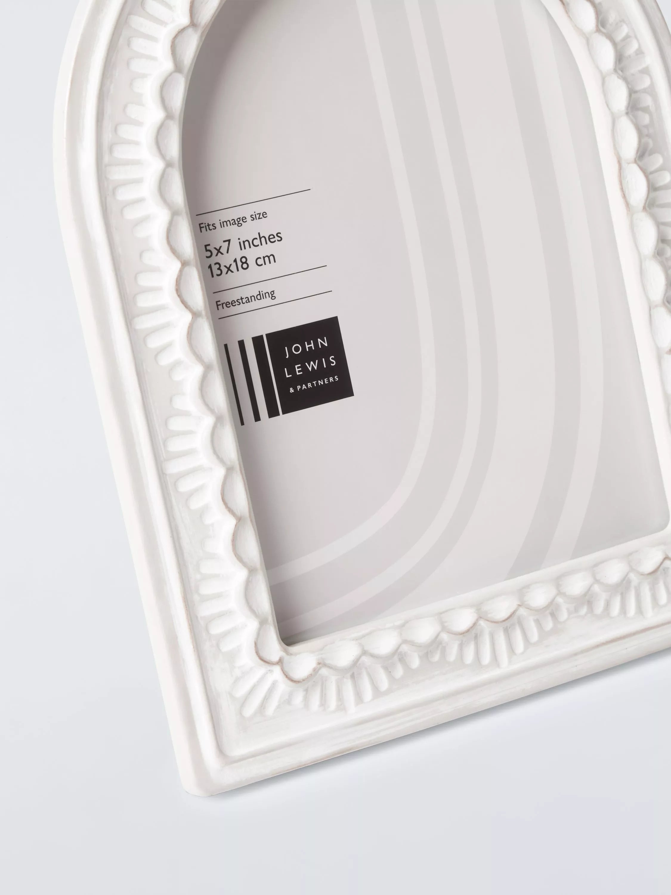 John Lewis arched photo frame white 5x7 - British product