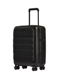 Antler Icon Stripe Pocket 4-Wheel 56cm Cabin Case, Black