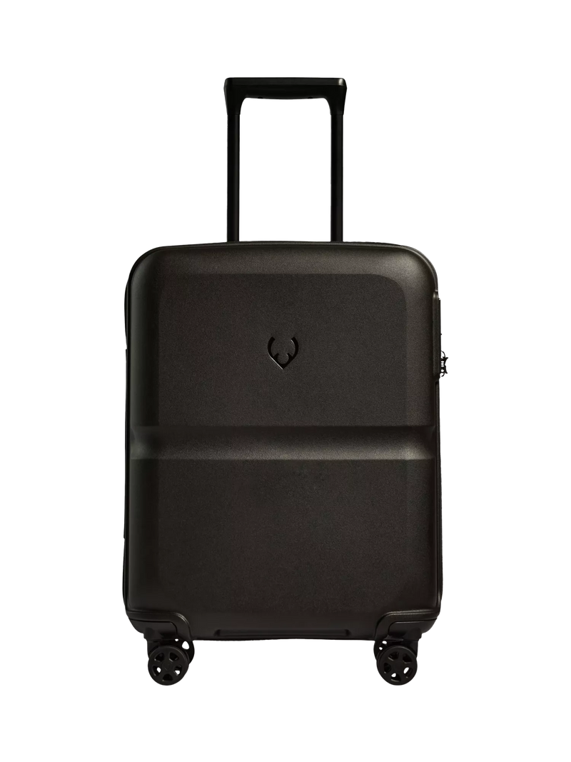Antler 55cm Expandable Double Wheel Cabin Single Stripe Suitcase, 39L, Black