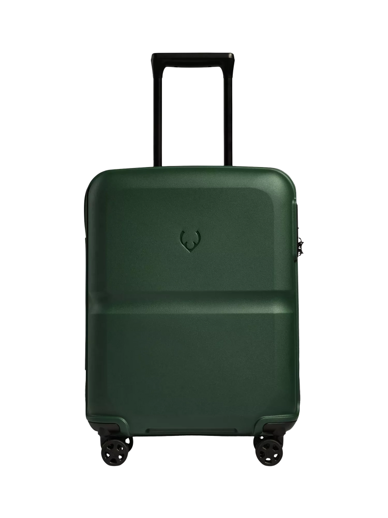 Antler 55cm Expandable Double Wheel Cabin Single Stripe Suitcase, 39L, Green