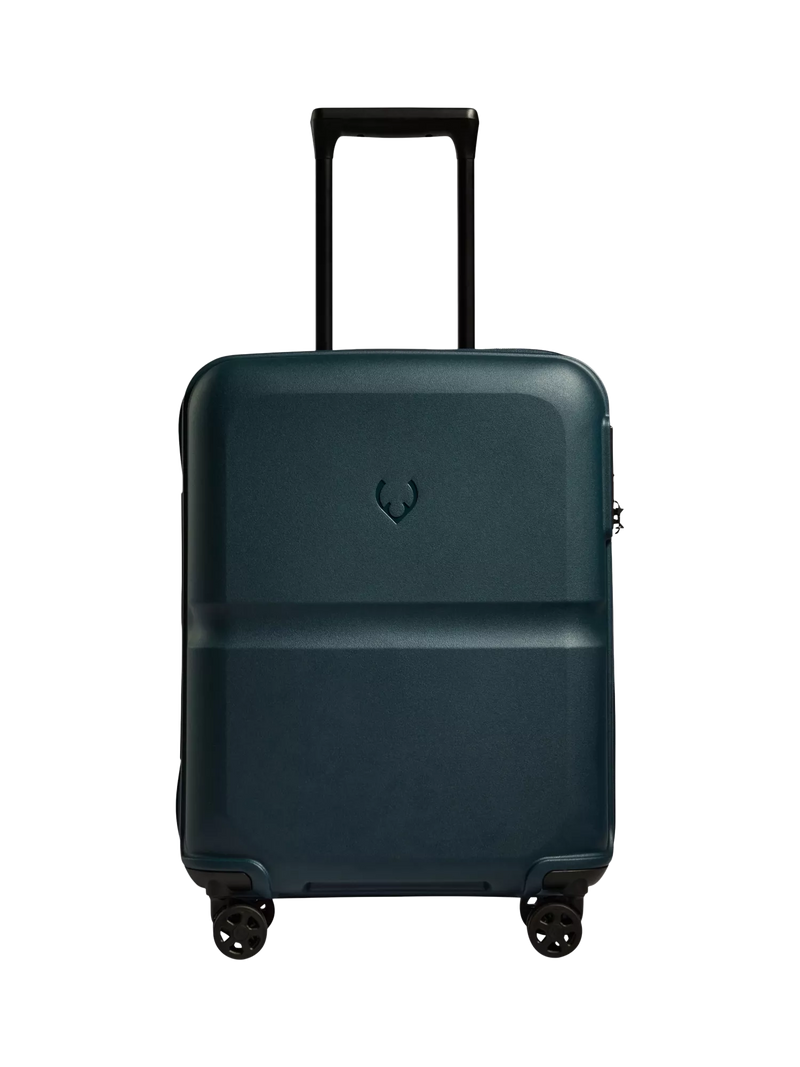Antler 55cm Expandable Double Wheel Cabin Single Stripe Suitcase, 39L, Blue