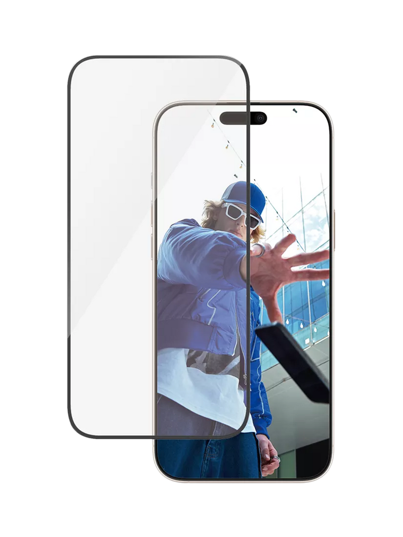 PanzerGlass ultra-wide fit screen protector for iPhone 16 Pro Max, imported from the UK