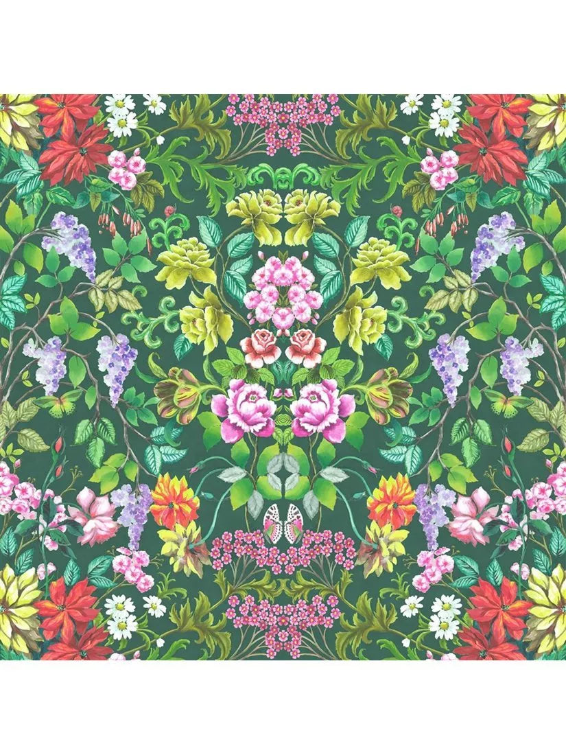 Designers Guild Eleanora Velous floral velvet furnishing fabric (British brand)