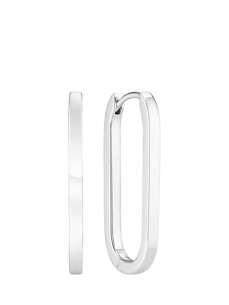 Sif Jakobs Jewellery cubic zirconia demi hoop earrings (British brand)