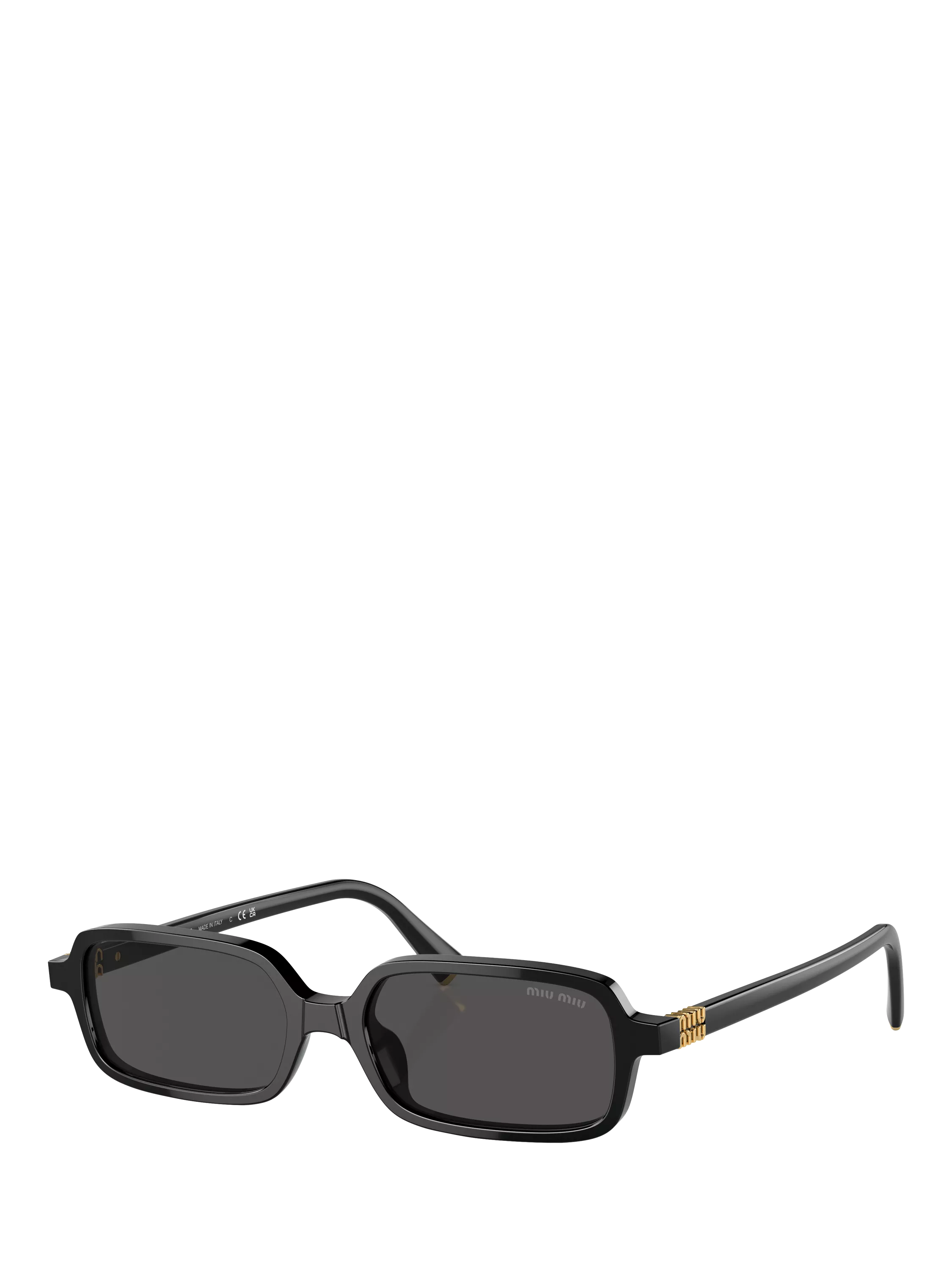 Miu Miu rectangular sunglasses black, UK version