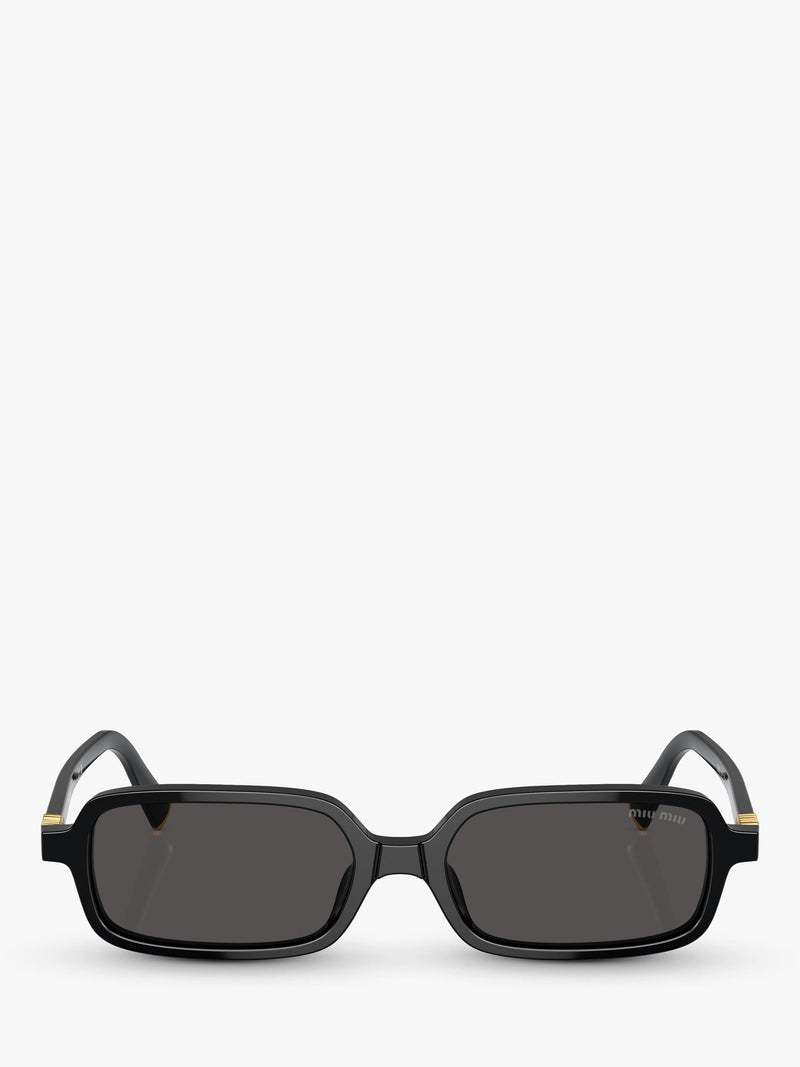 Miu Miu rectangular sunglasses black, UK version