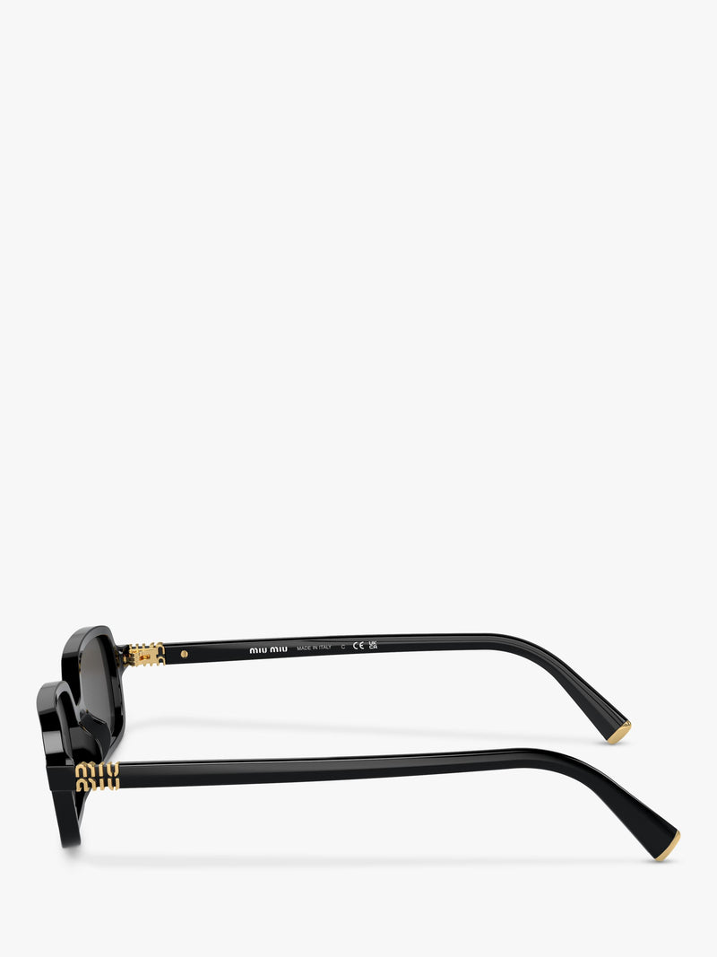 Miu Miu rectangular sunglasses black, UK version
