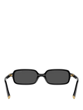 Miu Miu rectangular sunglasses black, UK version