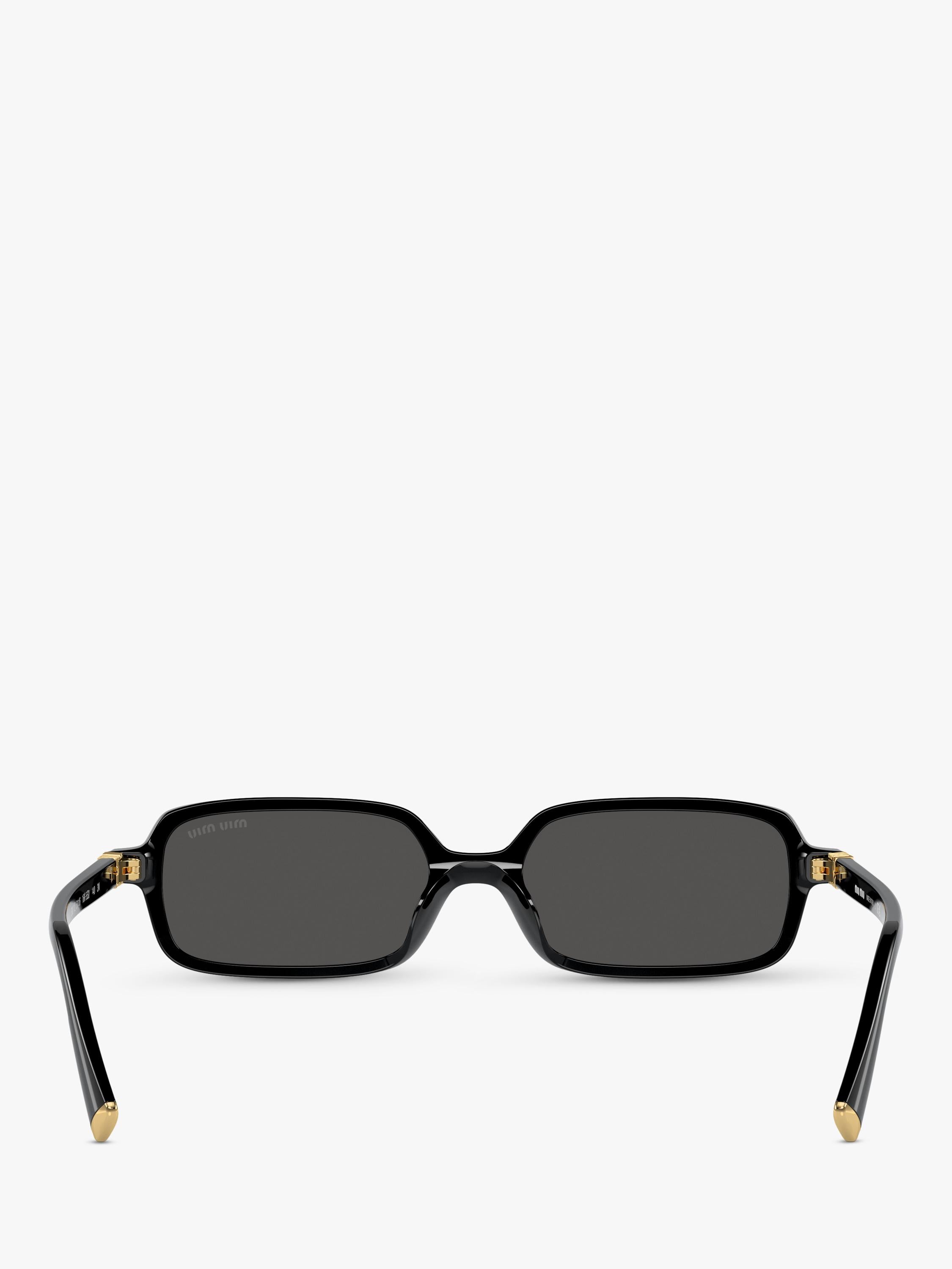 Miu Miu rectangular sunglasses black, UK version