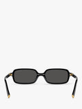 Miu Miu rectangular sunglasses black, UK version