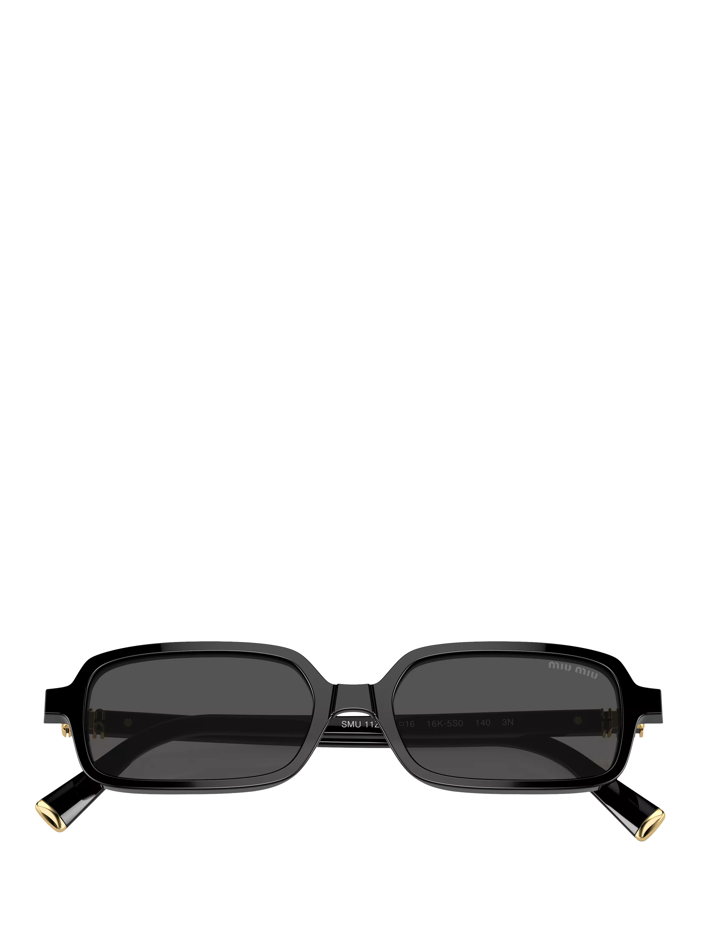 Miu Miu rectangular sunglasses black, UK version