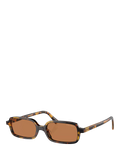 Miu Miu rectangular sunglasses brown polyamide lens (British brand)
