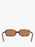 Miu Miu rectangular sunglasses brown polyamide lens (British brand)