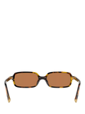 Miu Miu rectangular sunglasses brown polyamide lens (British brand)