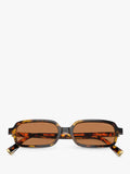 Miu Miu rectangular sunglasses brown polyamide lens (British brand)