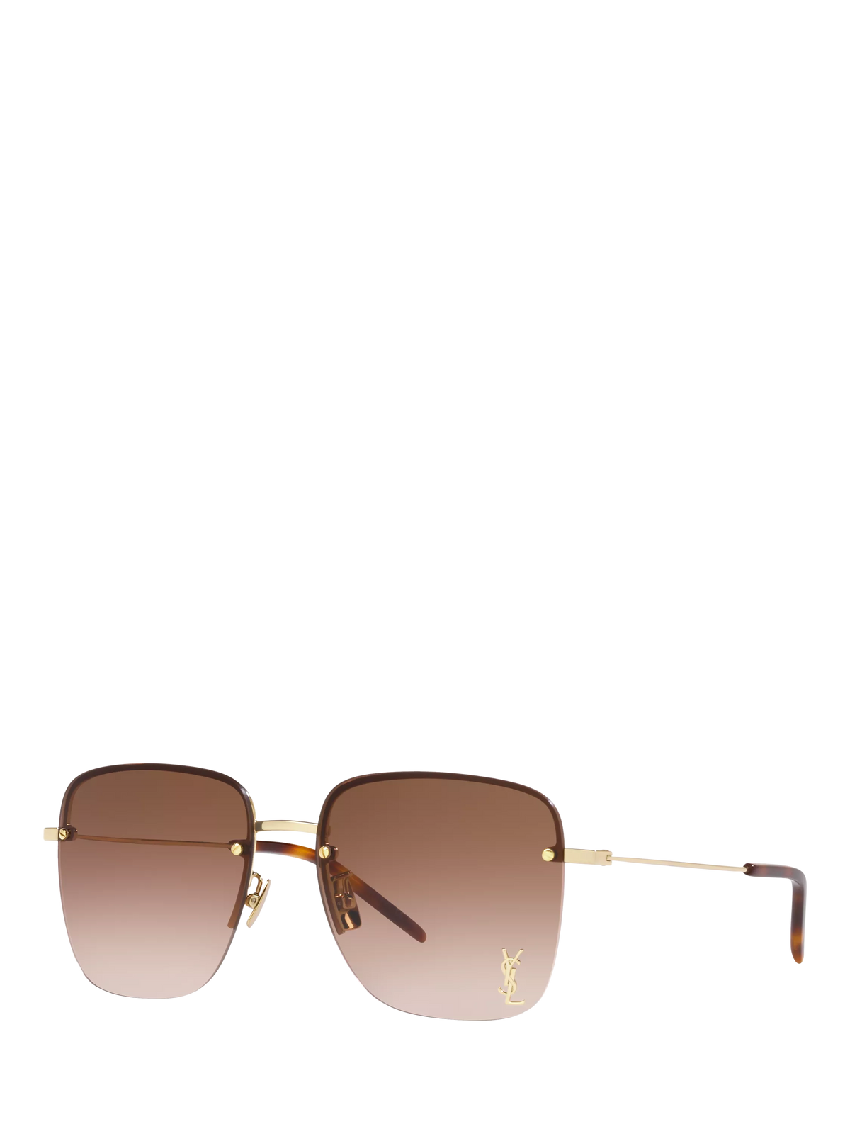 Yves Saint Laurent gold square sunglasses, UK version