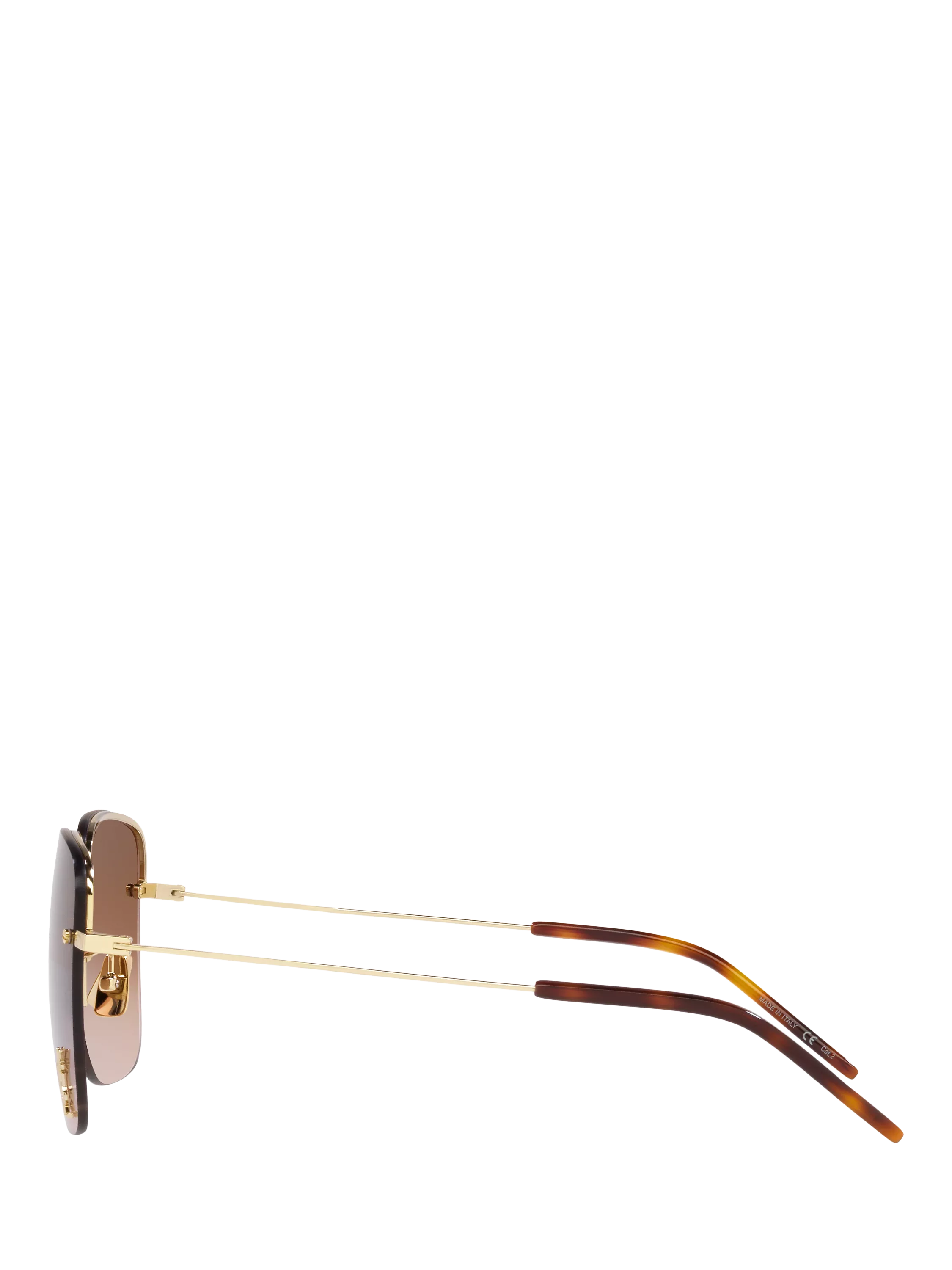 Yves Saint Laurent gold square sunglasses, UK version