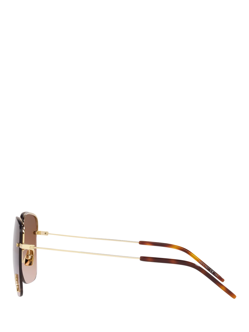 Yves Saint Laurent gold square sunglasses, UK version