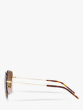 Yves Saint Laurent gold square sunglasses, UK version