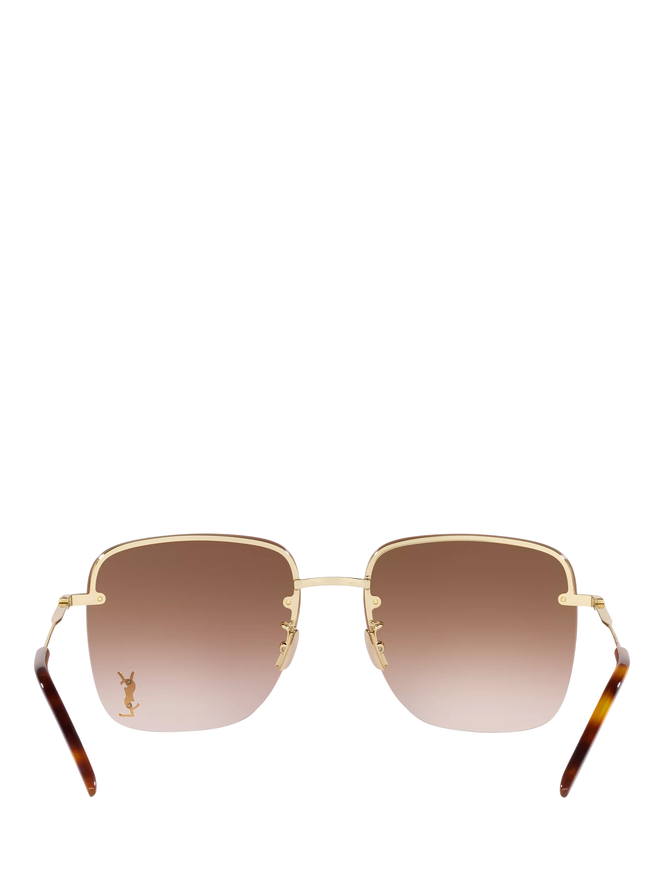 Yves Saint Laurent gold square sunglasses, UK version
