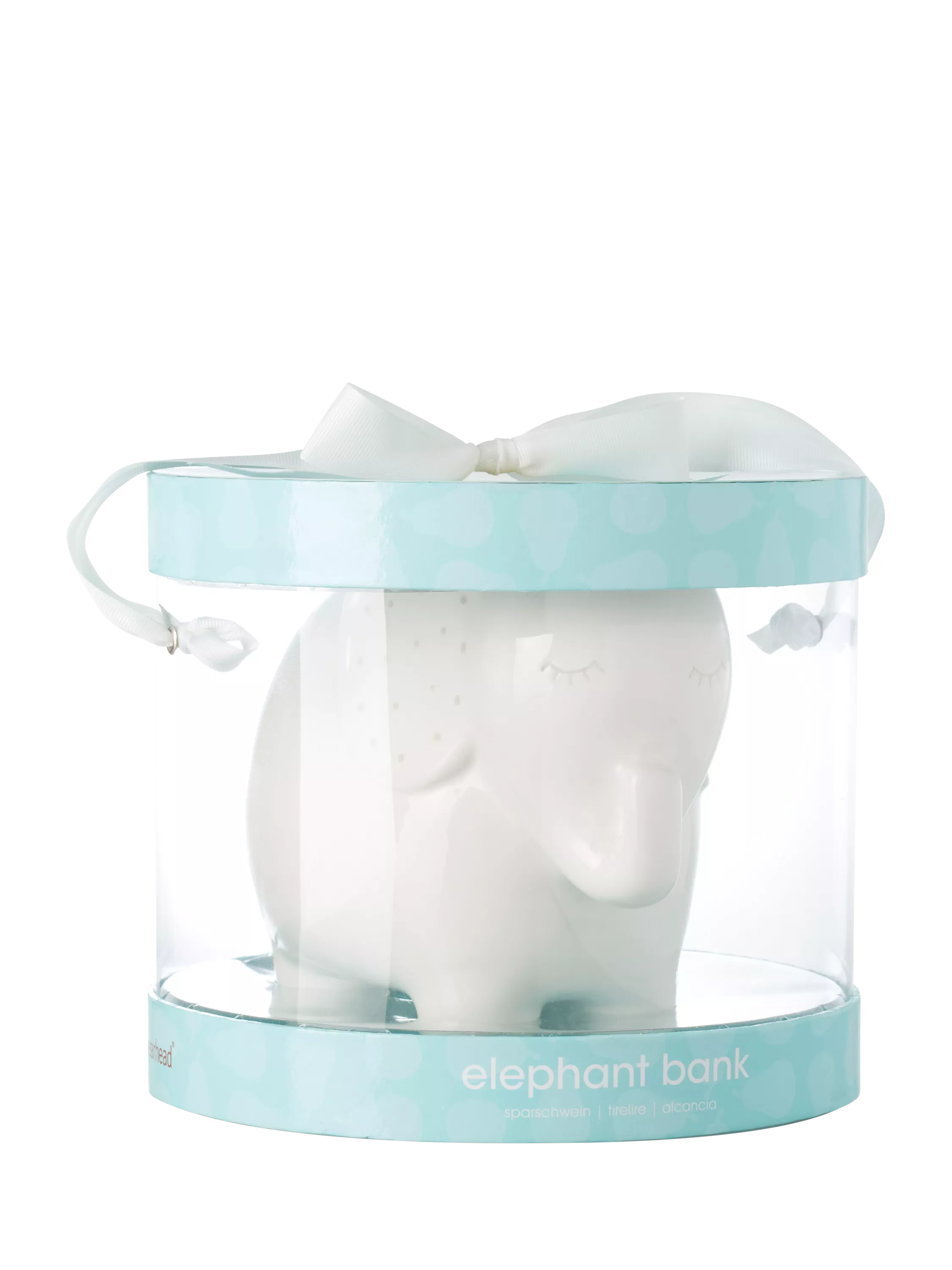 Pearhead ceramic elephant money bank UK version