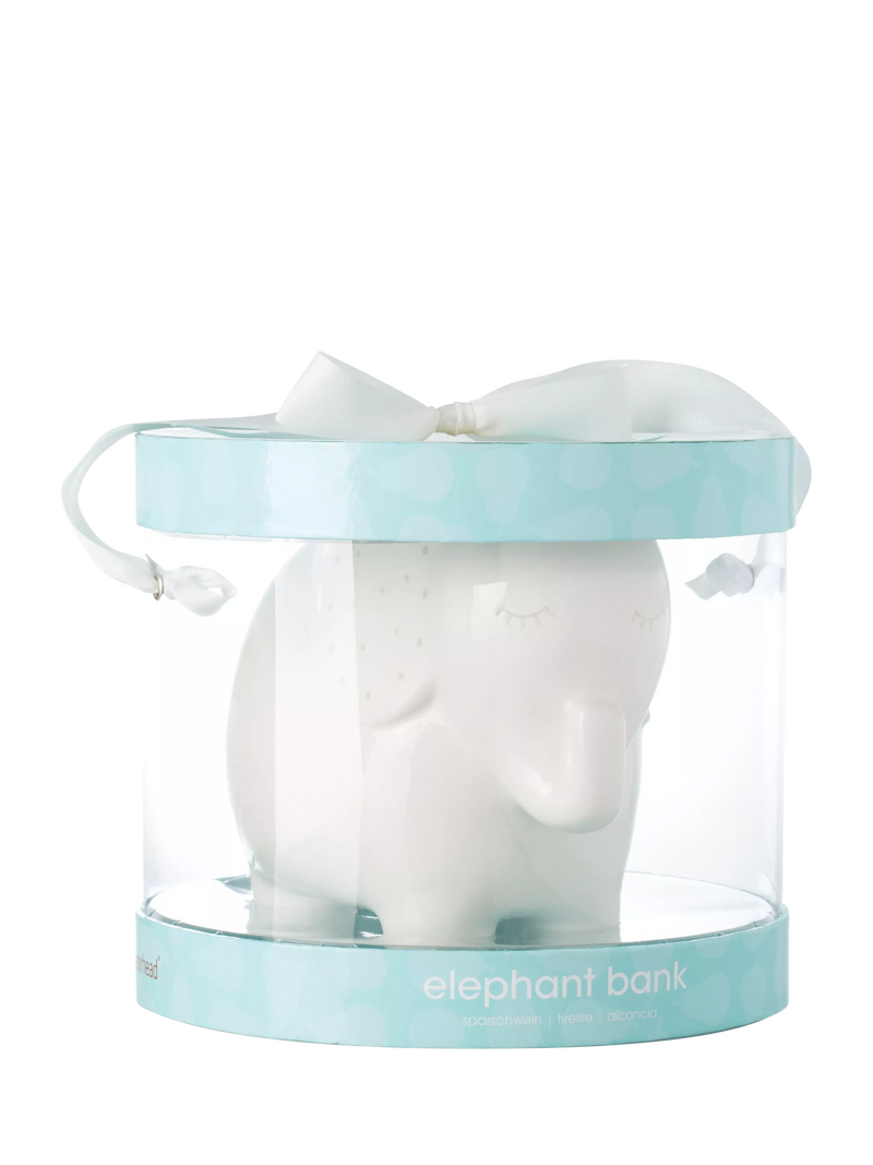 Pearhead ceramic elephant money bank UK version