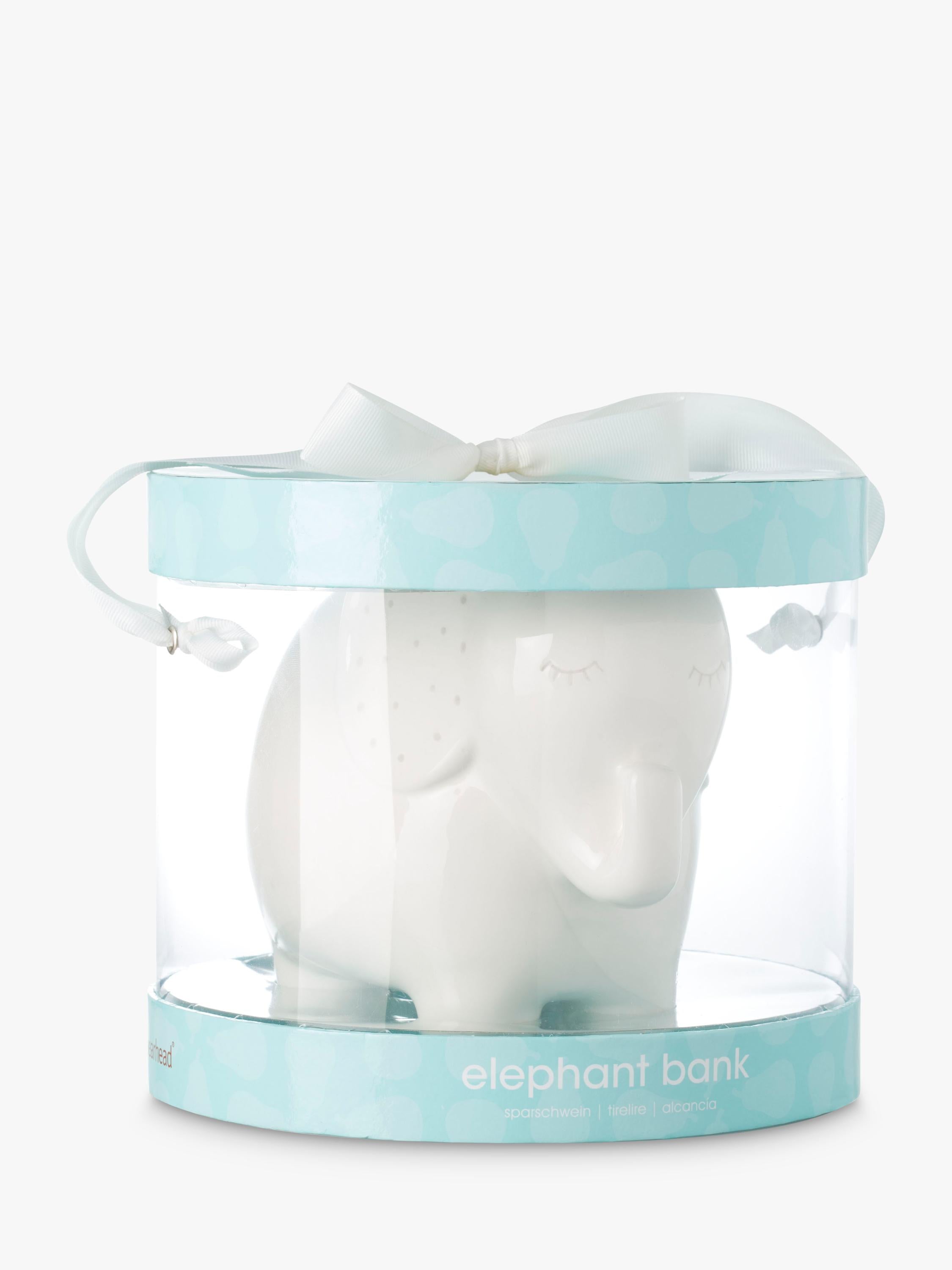 Pearhead ceramic elephant money bank UK version