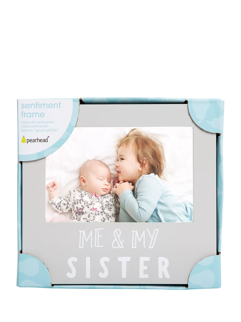Pearhead Me and My Sister picture frame 4x6, UK version