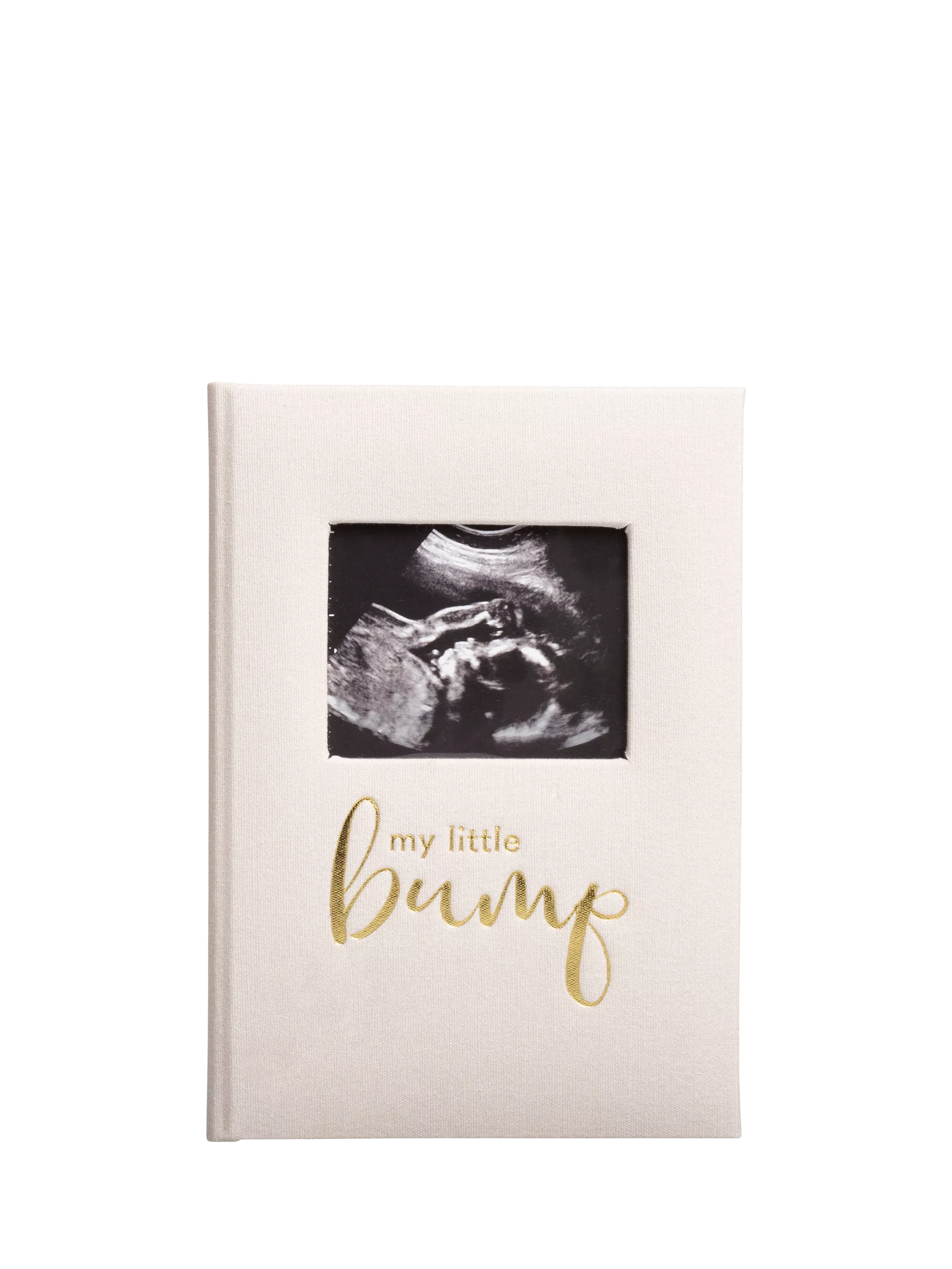 Pearhead pregnancy journal ivory cover gold lettering - British product