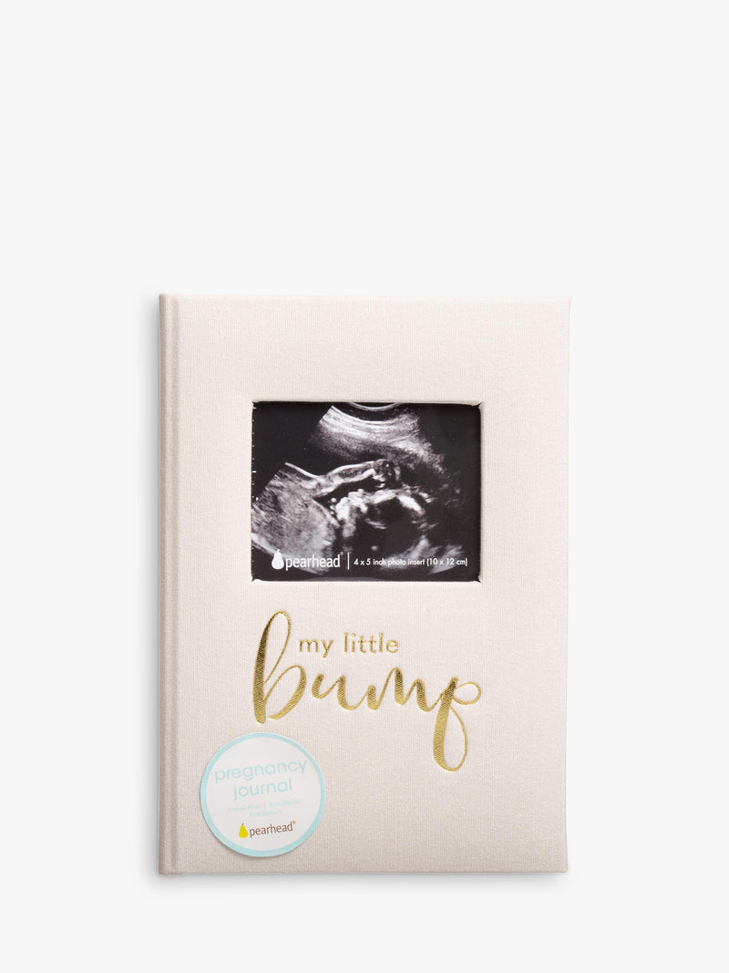 Pearhead pregnancy journal ivory cover gold lettering - British product