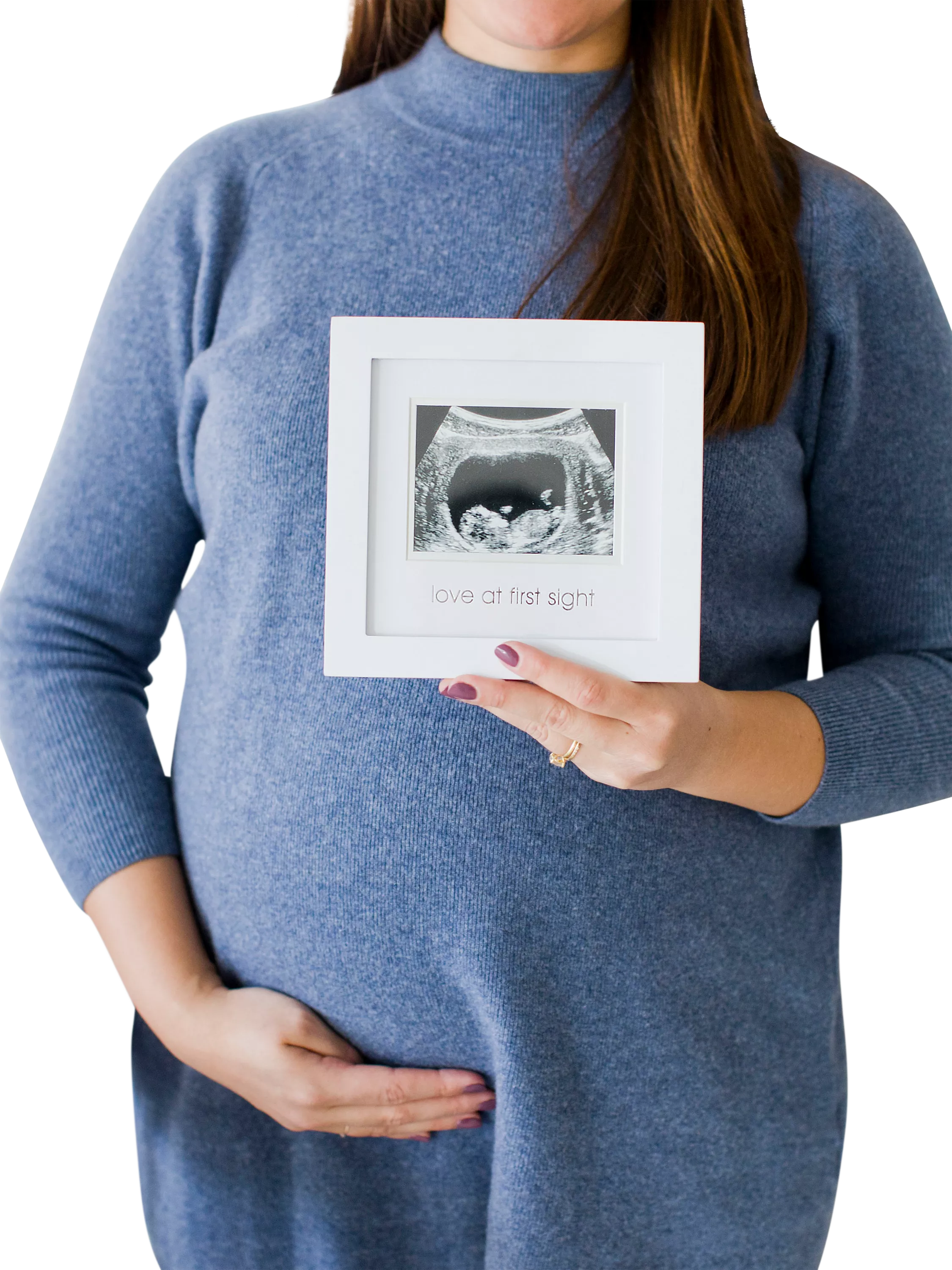 Pearhead sonogram frame wooden keepsake, UK version