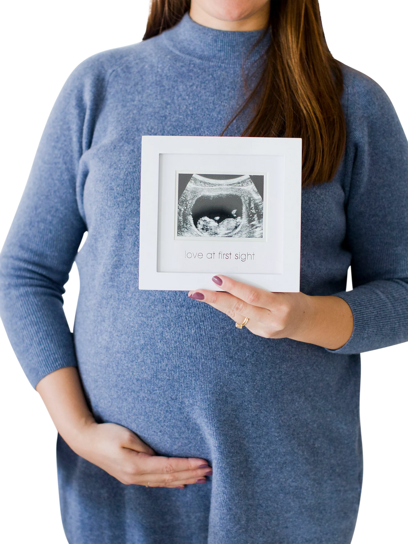 Pearhead sonogram frame wooden keepsake, UK version