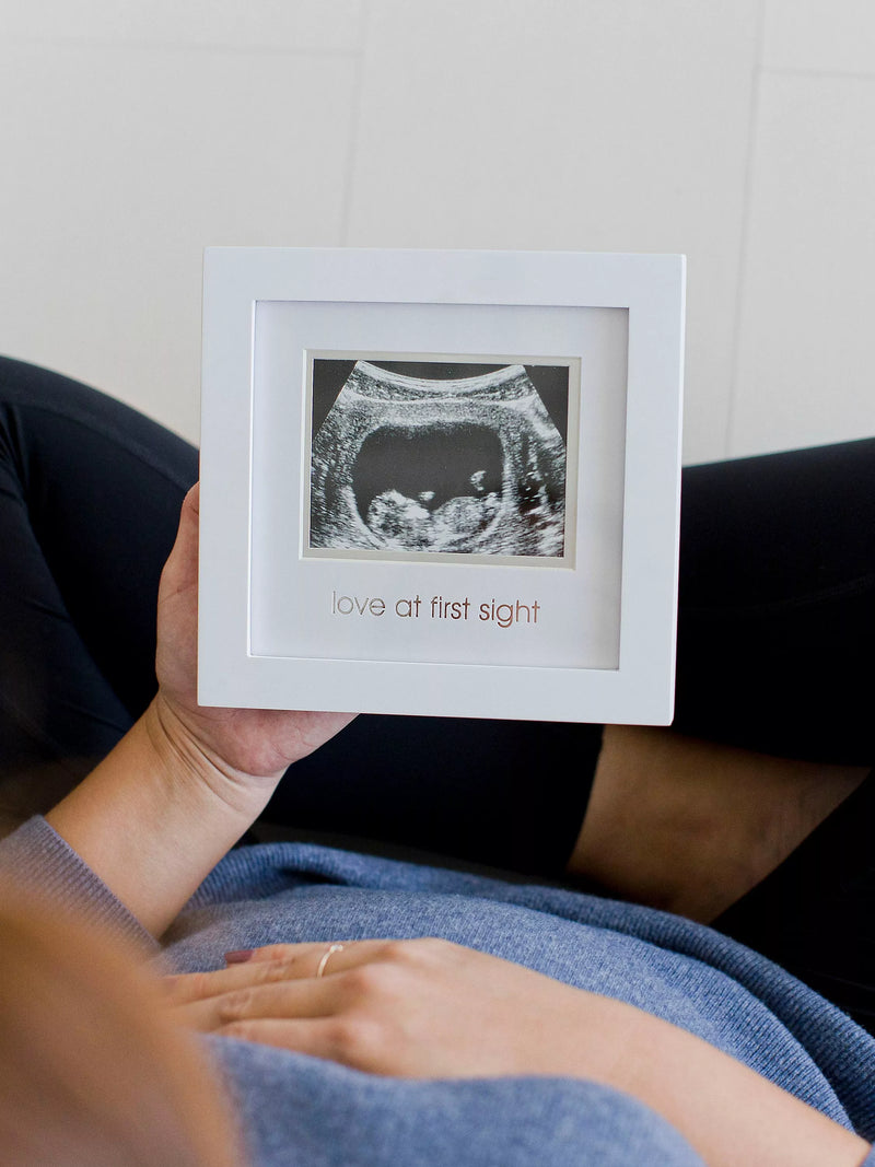 Pearhead sonogram frame wooden keepsake, UK version
