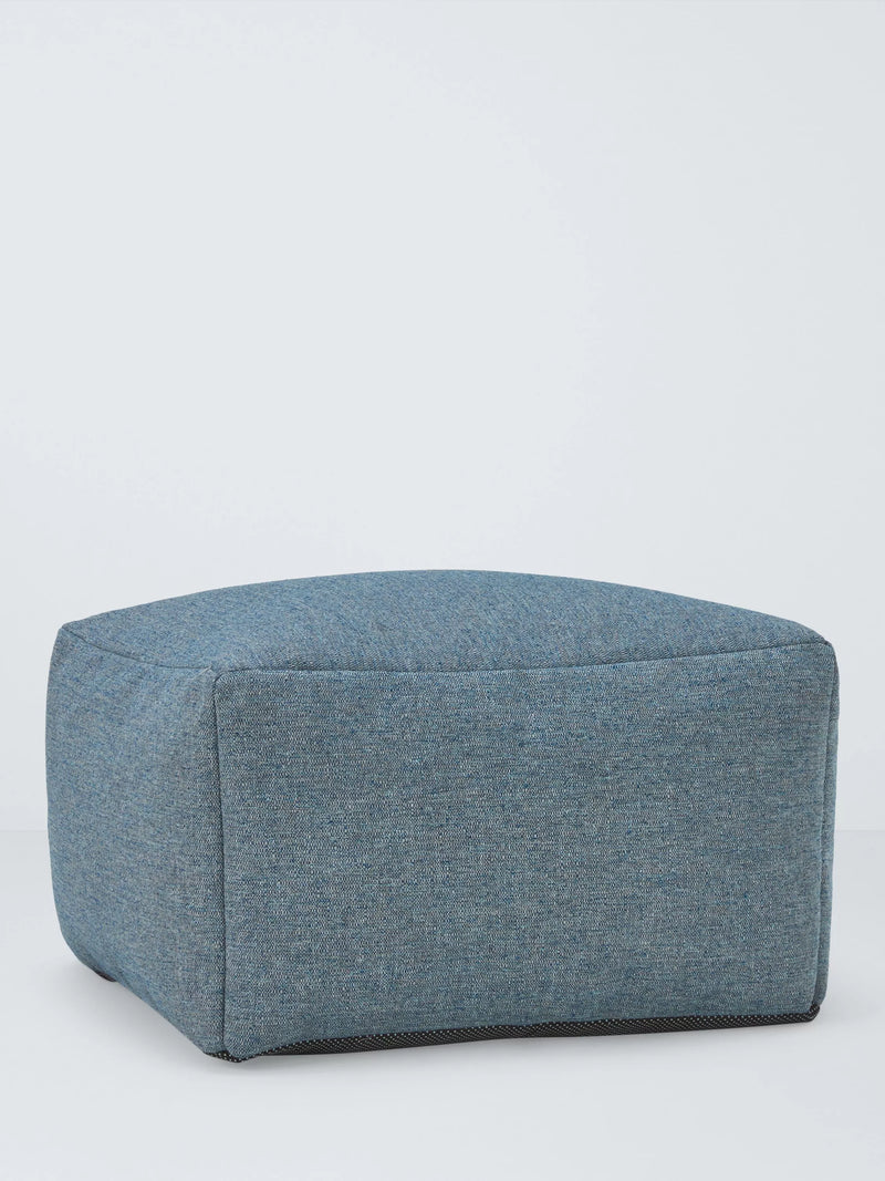 John Lewis Aquaclean Square Ottoman Beanbag Pouffe 60cm