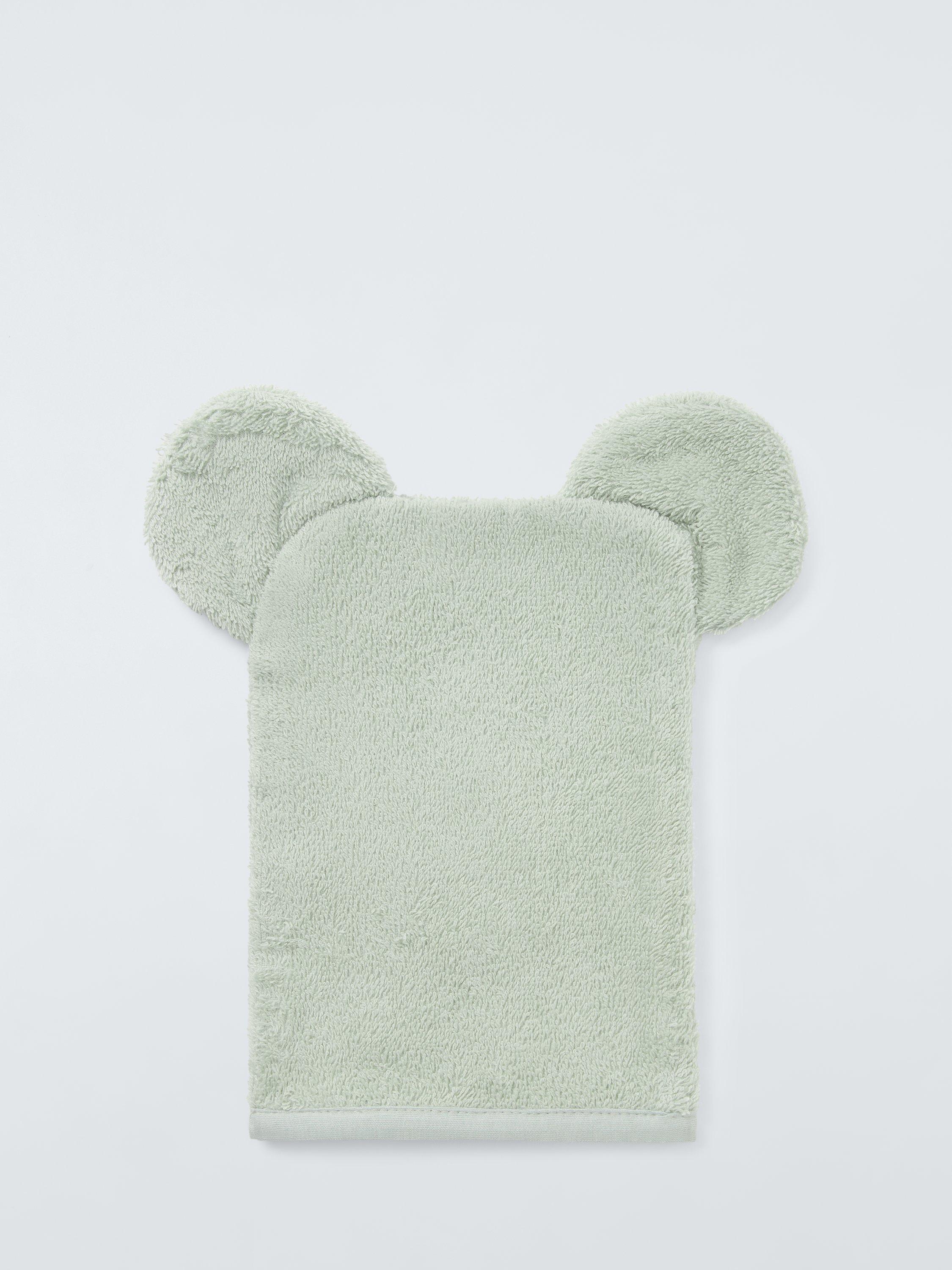 John Lewis Elephant Towelling Mitt Green 39g, UK version